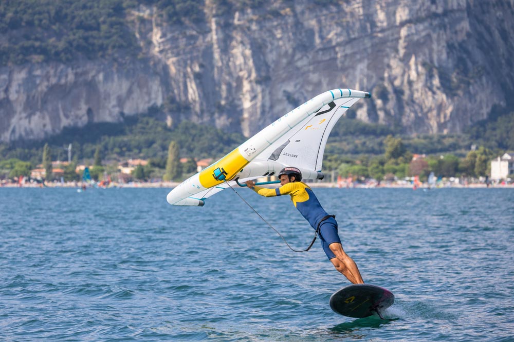 Michi Rossmeier coaching on the water